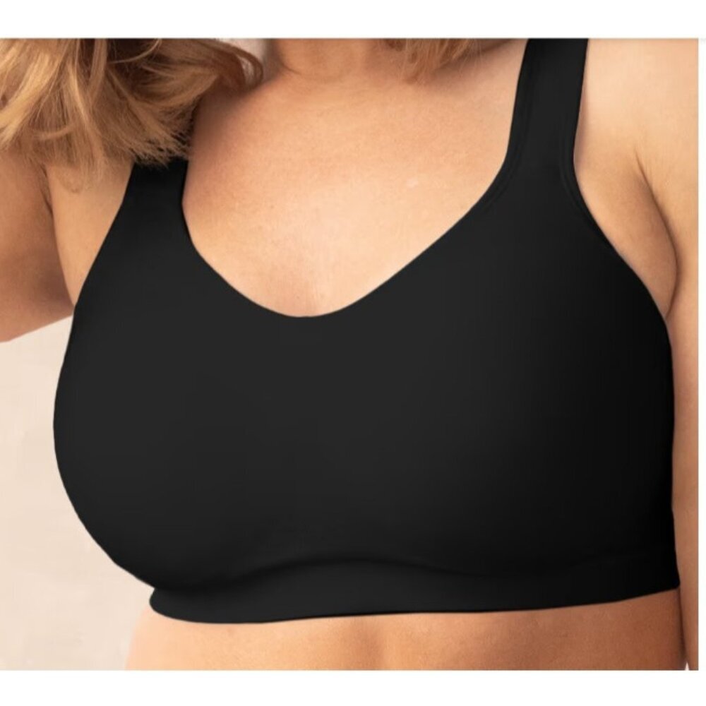 Truekind Daily Comfort‎ Wireless Shaper Bra Women's S Black NWT 0087